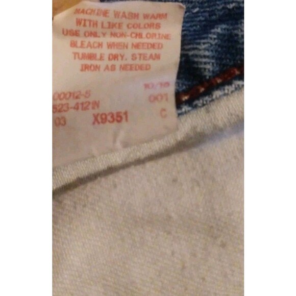 Arizona Mens Jeans 40x32 Relaxed Straight Leg Blue Denim Pants - Picture 8 of 8